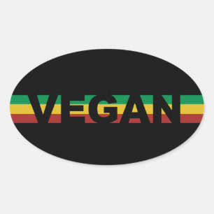 Rasta Veganer Sticker
