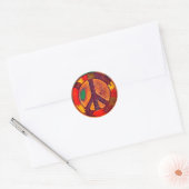 Rasta Vibe Peace Sign Sticker (Umschlag)