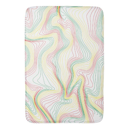 Rasta Waves Badematte (Vorderseite Vertikal)