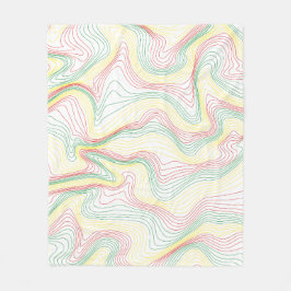 Rasta Waves Fleecedecke