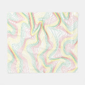 Rasta Waves Fleecedecke (Vorderseite (Horizontal))