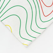 Rasta Waves Fleecedecke (Ecke)