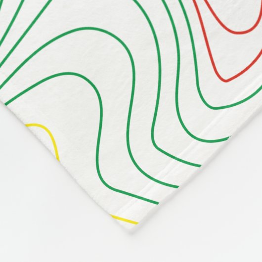 Rasta Waves Fleecedecke (Ecke)