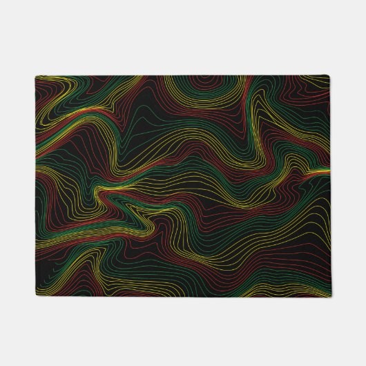 Rasta Waves Fußmatte (Vorderseite)