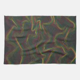 Rasta Waves Geschirrtuch