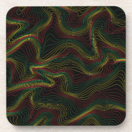 Rasta Waves Getränkeuntersetzer