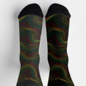 Rasta Waves Socken (Oben)