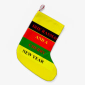 Rasta Weihstmas Kleiner Weihnachtsstrumpf (Vorderansicht (hängend))