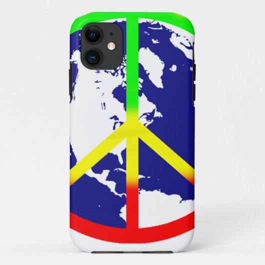 Rasta Weltfrieden Case-Mate iPhone Hülle (Rückseite)