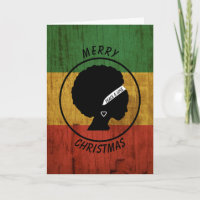 Rasta Woman Peace & Liebe Christmas Classic Round