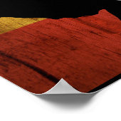 Rasta Woman Peace & Liebe Poster (Ecke)