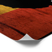 Rasta Woman Peace & Liebe Powered by the Sun Poster (Ecke)