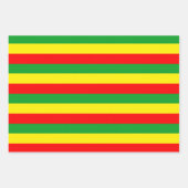 Rasta Wrapping Paper Sheet Geschenkpapier Set (Vorderseite 2)