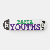 RASTA YOUTHS Kateboard, 7¾ Zoll Deck Skateboard (Horizontal)