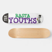 RASTA YOUTHS Kateboard, 7¾ Zoll Deck Skateboard (Horizontal)