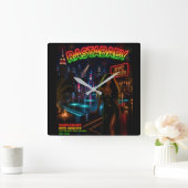 Rastababy Quadratische Wanduhr (Zuhause)