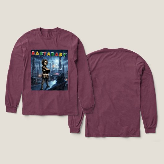 RASTABABY Tri-Blend SHIRT (Design Vorderseite & Rückseite)