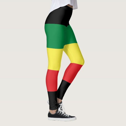 Rastafara Power - Rasta Yoga - Reggae Leggins (Rechts)