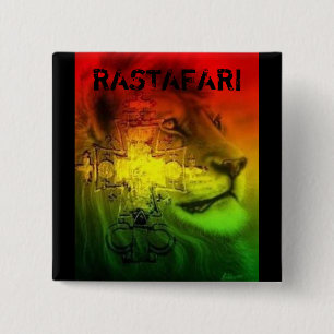Rastafari Abzeichen Button