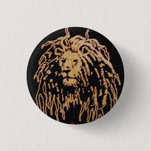 Rastafari Abzeichen Button (Vorderseite)