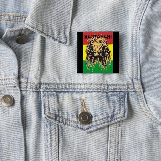 Rastafari Abzeichen Button (Beispiel)