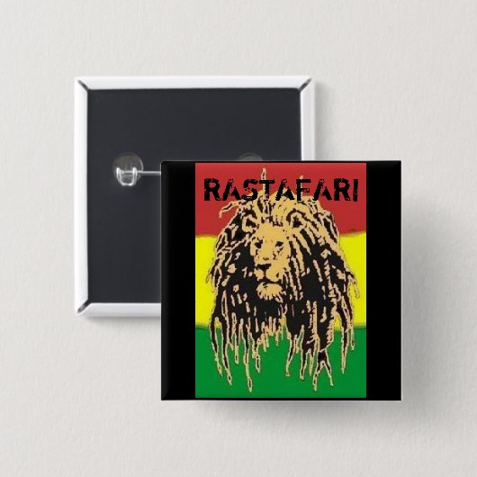 Rastafari Abzeichen Button (Vorne & Hinten)