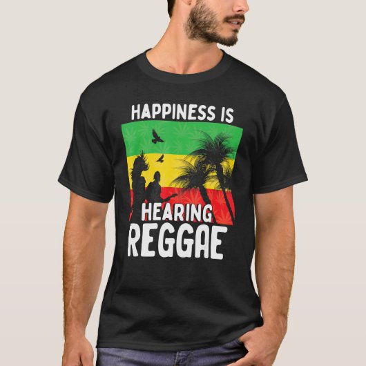 Rastafari Caribbean Rasta Reggae Music Liebe Jamai T-Shirt (Vorderseite)
