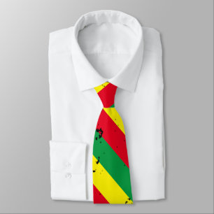 Rastafari-Fahne Reggae gestreifte Krawatte