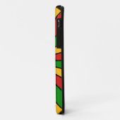 RASTAFARI FLAG BUTTON RAYS + Ihr Zeichen oder Mono Case-Mate iPhone Hülle (Hinten/Links)