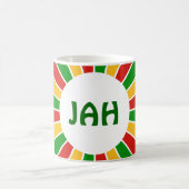 RASTAFARI FLAG BUTTON RAYS + Ihr Zeichen oder Mono Kaffeetasse (Mittel)