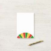 RASTAFARI FLAG BUTTON RAYS + Ihre Ideen Post-it Klebezettel (Auf Schreibtisch)