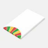 RASTAFARI FLAG BUTTON RAYS + Ihre Ideen Post-it Klebezettel (angewinkelt)