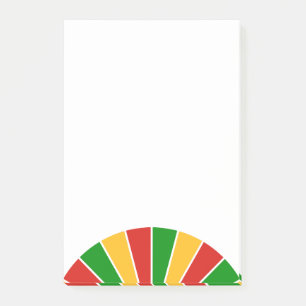 RASTAFARI FLAG BUTTON RAYS + Ihre Ideen Post-it Klebezettel