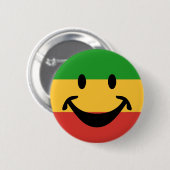 RASTAFARI FLAG FARBEN Ihre Ideen Button (Vorne & Hinten)