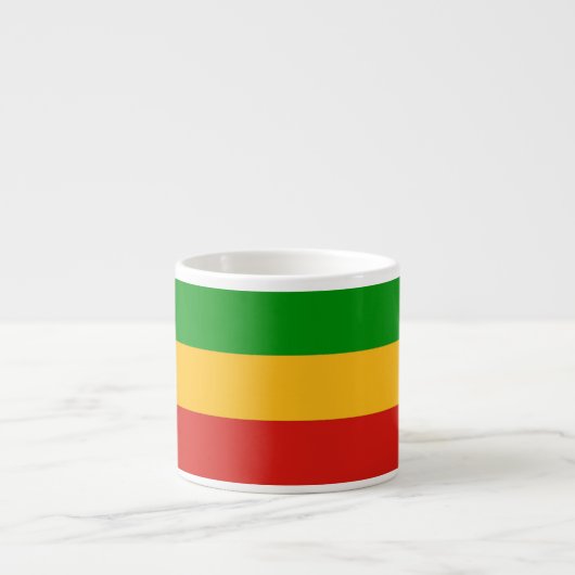 RASTAFARI FLAG FARBEN + Ihre Ideen Espressotasse (Vorderseite)