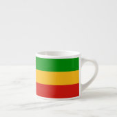 RASTAFARI FLAG FARBEN + Ihre Ideen Espressotasse (Rechts)