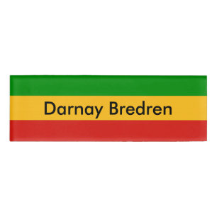 RASTAFARI FLAG FLAG FARBEN + Ihr Name & Ihre Ideen Namenschild