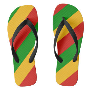 RASTAFARI FLAG FLAG FARBEN + Ihre Ideen Badesandalen