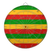 RASTAFARI FLAG FLAG FARBEN + Ihre Ideen Dartscheibe (vorne)