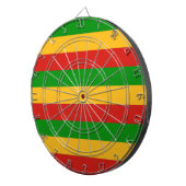 RASTAFARI FLAG FLAG FARBEN + Ihre Ideen Dartscheibe (Vorderseite rechts)