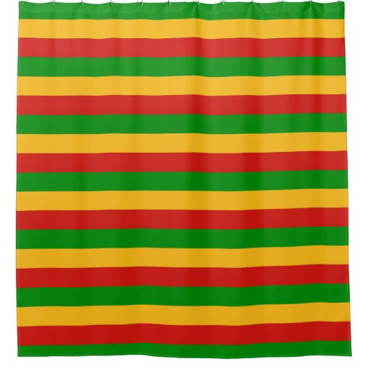 RASTAFARI FLAG FLAG FARBEN + Ihre Ideen Duschvorhang (Vorderseite)