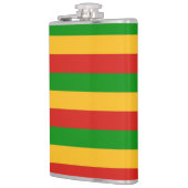 RASTAFARI FLAG FLAG FARBEN + Ihre Ideen Flachmann (Links)