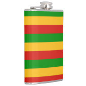 RASTAFARI FLAG FLAG FARBEN + Ihre Ideen Flachmann (Rechts)