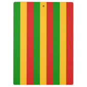 RASTAFARI FLAG FLAG FARBEN + Ihre Ideen Klemmbrett (Rückseite)