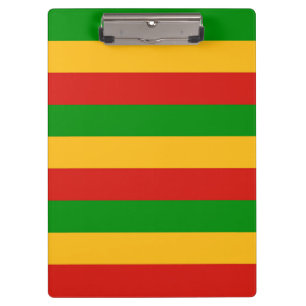 RASTAFARI FLAG FLAG FARBEN + Ihre Ideen Klemmbrett
