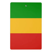 RASTAFARI FLAG FLAG FARBEN + Ihre Ideen Mini Klemmbrett (Rückseite)