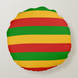 RASTAFARI FLAG FLAG FARBEN + Ihre Ideen Rundes Kissen