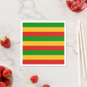 RASTAFARI FLAG FLAG FARBEN + Ihre Ideen Serviette (Beispiel)
