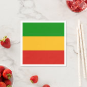 RASTAFARI FLAG FLAG FARBEN + Ihre Ideen Serviette (Beispiel)