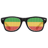 RASTAFARI FLAG FLAG FARBEN + Ihre Ideen Sonnenbrille (Vorderseite)